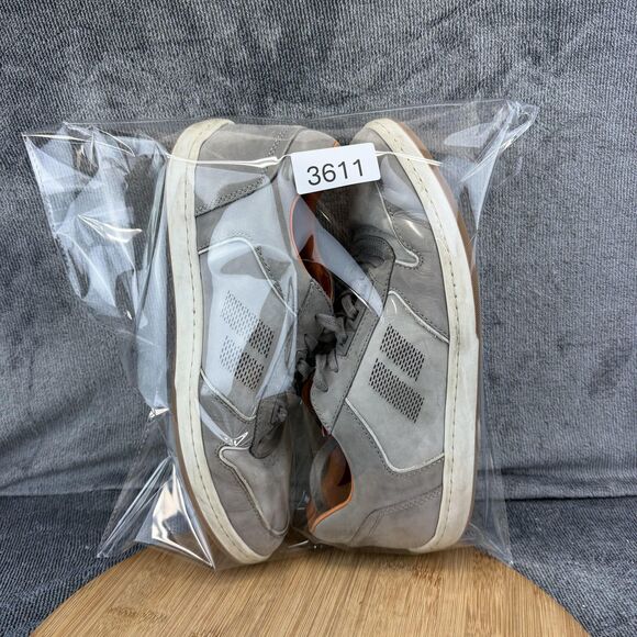 Piloti Shoes Mens Size 10 Gray Leather Low Top Driving Sneakers Casual main image 11